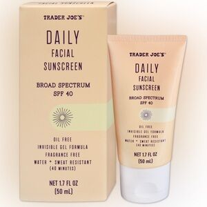 Trader Joe's Invisible Gel Facial Sunscreen SPF 40 - Cream